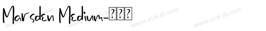 Marsden Medium字体转换